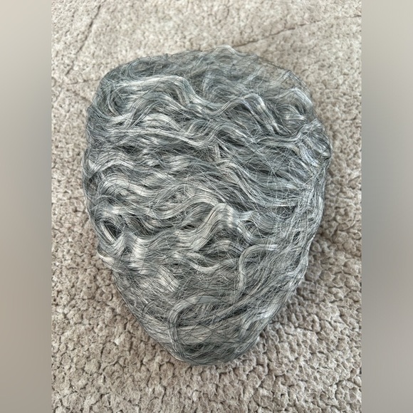 New Skeleton Grey Wig & Beard Set - Picture 7 of 14